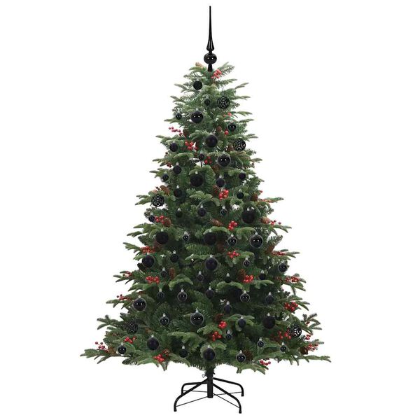 vidaXL Albero di Natale artificiale con 300 LED Verde 180 cm