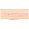 vidaXL Ripiano a Parete 100x40x2 cm Legno Massello Rovere Non Trattato