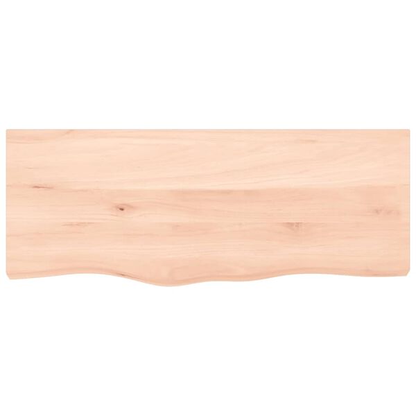 vidaXL Ripiano a Parete 100x40x2 cm Legno Massello Rovere Non Trattato
