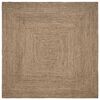 vidaXL Tappeto da Area Naturale e Nero 300 x 300 cm Juta