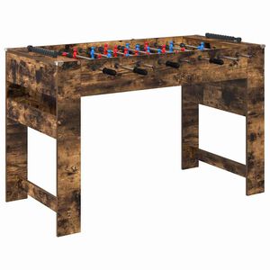 vidaXL Tavolo da Foosball Rovere fum&eacute; 125 x 60,5 x 80 cm