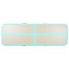 vidaXL Tappetino Ginnastica Gonfiabile e Pompa 500x100x10 cm PVC Verde