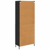 vidaXL Credenza Rovere Nero 69,5 x 34 x 180 cm Legno multistrato