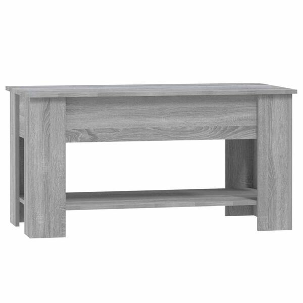 vidaXL Tavolino da Salotto Grigio Sonoma 101x49x52cm Legno Multistrato