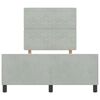 vidaXL Letto a molle con testiera Grigio chiaro 120 x 200 cm Velluto