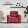 vidaXL Poltrona Rosso Vino 100x81x84 cm in Similpelle