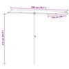 vidaXL Ombrellone da Giardino con Palo in Alluminio 2x1,5 m Talpa