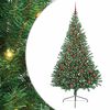 vidaXL Albero di Natale artificiale con luci integrate Verde 210 cm
