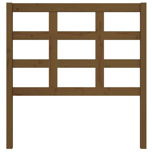 vidaXL Testiera per Letto ambra 95,5x4x100cm in Legno Massello di Pino
