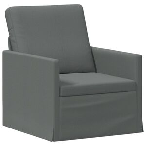 vidaXL Divano Singolo Grigio Scuro 70 x 81 x 82 cm Tessuto