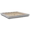 vidaXL Giroletto Luci LED Grigio Sonoma 200x200 cm Legno Multistrato