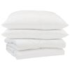 vidaXL Piumino Letto Estivo con cuscino 3 pz Bianco Microfibra