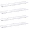 vidaXL Scaffale da parete 4 pcs Marmo Bianco 60 x 9 x 3 cm