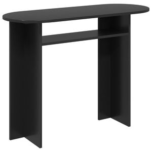 vidaXL Tavolo consolle Rovere Nero 100 x 39,5 x 75 cm