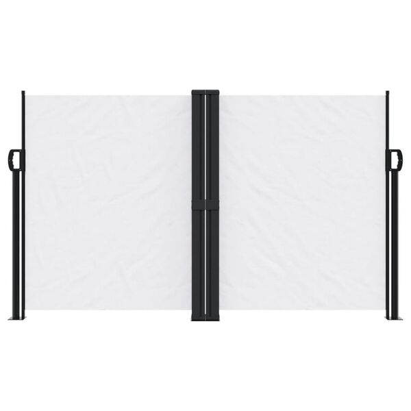 vidaXL Tenda da Sole Laterale Retrattile Bianco 140x600 cm