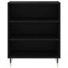 vidaXL Credenza Nera 57x35x70 cm in Legno Multistrato