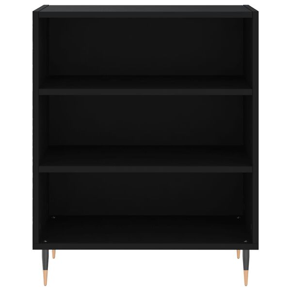 vidaXL Credenza Nera 57x35x70 cm in Legno Multistrato