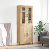 vidaXL Credenza Rovere Sonoma 69,5x34x180 cm in Legno Multistrato