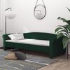 vidaXL Dormeuse con Presa USB Verde Scuro in Tessuto 90x200 cm