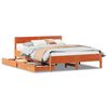 vidaXL Letto senza Materasso Marrone Cera 120x190 cm in Legno di Pino