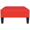 vidaXL Poggiapiedi Rosso 78x56x32 cm in Similpelle