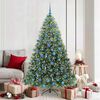 vidaXL Albero di Natale artificiale con 300 LED Verde 180 cm PE e PVC