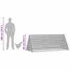 vidaXL Gabbia per polli Argento 215 x 100 x 85 cm Acciaio zincato