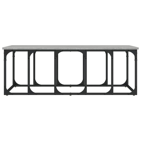 vidaXL Tavolino Salotto Grigio Sonoma 100x50x35,5cm Legno Multistrato
