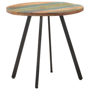 vidaXL Tavolo da Pranzo 80 cm in Legno Massello di Recupero