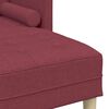 vidaXL Set di divani 2 pcs Rosso vino 173 x 131 x 67 cm Tessuto