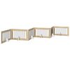 vidaXL Cancello per cani pieghevole con supporti 6 pcs Rovere Sonoma
