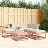 vidaXL Set Divani Giardino 5 pz con Cuscini Legno Massello di Douglas