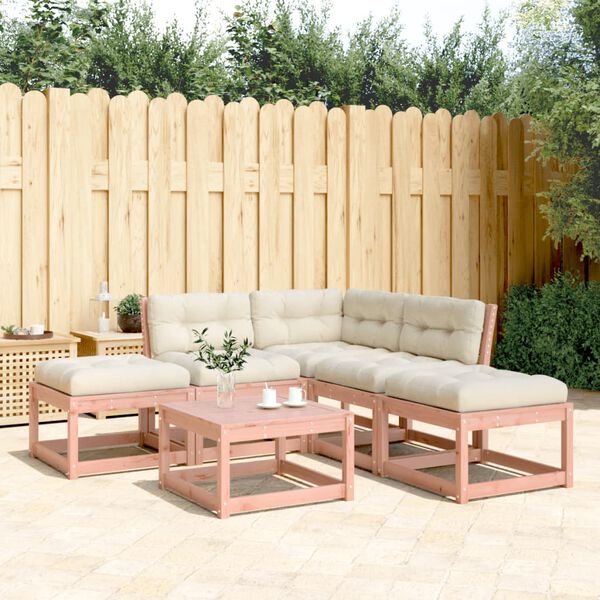 vidaXL Set Divani Giardino 5 pz con Cuscini Legno Massello di Douglas
