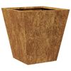 vidaXL Fioriere da Giardino 2 pz 30x30x30 cm in Acciaio Corten