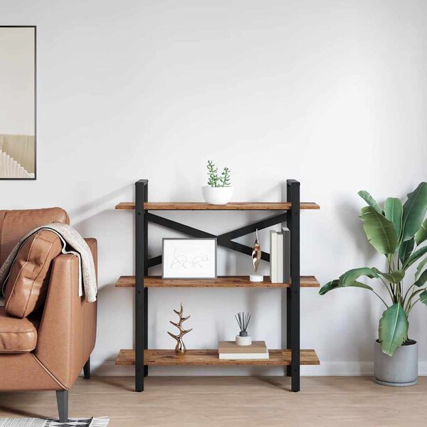 vidaXL Libreria Legno vecchio 100 x 33,5 x 102 cm Legno multistrato