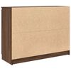 vidaXL Credenza con Cassetti Rovere Marrone 100,5x35x76 cm Truciolato
