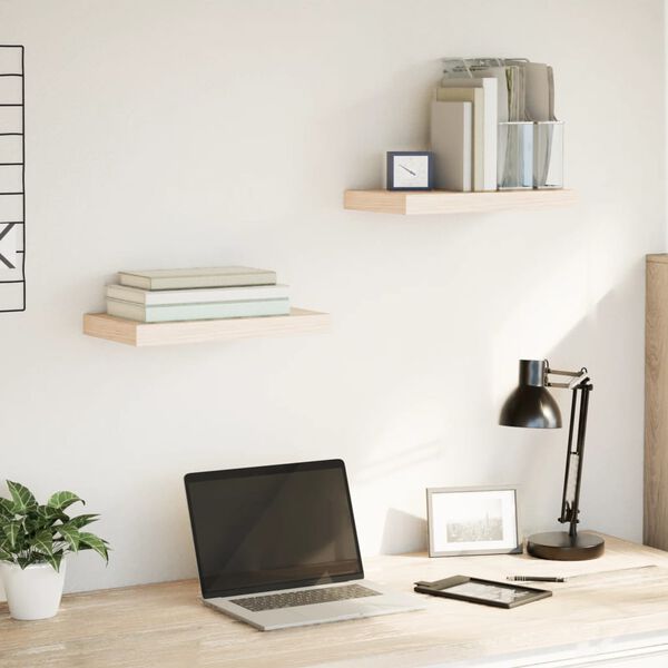 vidaXL Mensole Pensili 2 pz 40x23,5x4 cm in Truciolato