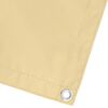 vidaXL Schermo da balcone Sabbia 100 x 500 cm Tessuto Oxford
