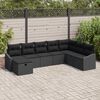 vidaXL Set Divano da Giardino con cuscino 8 pcs polyrattan