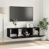 vidaXL Set mobile TV 2 pcs Nero 60 x 30 x 30 cm Legno multistrato