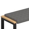 vidaXL Cuscino per panchina Microfibra Grigio Scuro Profondit&agrave; 35 cm