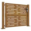 vidaXL Cancello da giardino con blocco Nero 110 x 130 cm