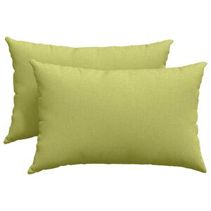 vidaXL Cuscini da Divano 2 pcs Verde chiaro 60 x 40 cm Tessuto
