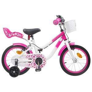 vidaXL Bicicletta per Bambini 12 Pollici per bambini di 2-4 anni Rosa