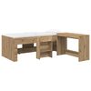 vidaXL Letto alto per bambini con scrivania 2 pz Rovere Artigianale