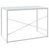 vidaXL Scrivania per Computer Bianca 110x60x70 cm in Truciolato