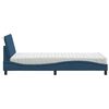 vidaXL Letto con Materasso Hanko Blu 90x190 cm in Tessuto