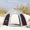 vidaXL Tenda da Piscina con tetto Grigio 366 x 305 x 231 cm