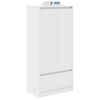 vidaXL Armadio con Cassetto Bianco 55,5x34x119,5 cm Legno Multistrato