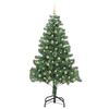 vidaXL Albero di Natale con 300 LED con supporto Verde 210 cm PVC